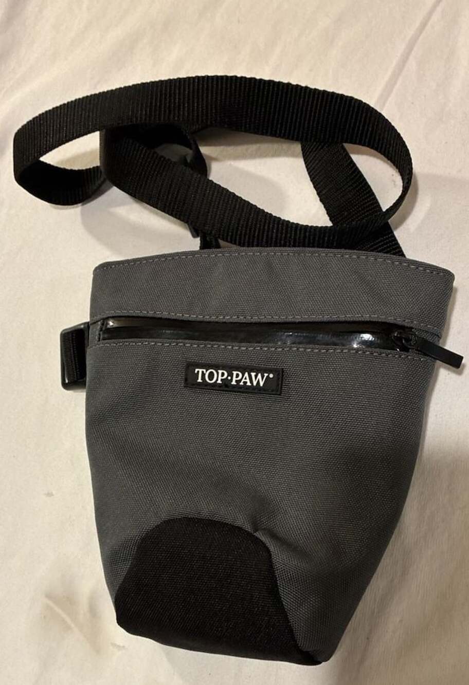 Top Paw Black and Gray Dog Treat Pouch